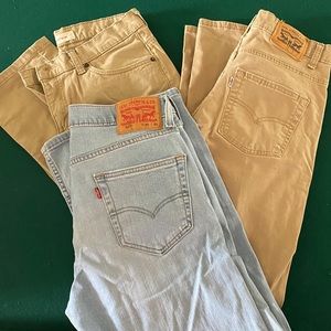 Bundle of 3 mens Levi’s